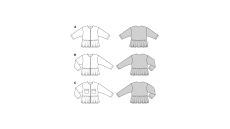 Strih Burda 5906 - Otvorené sako peplum