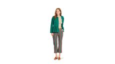 Strih Burda 5906 - Otvorené sako peplum
