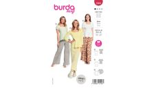 Strih Burda 5908 - Tričko peplum