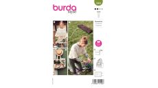 Strih Burda 5909 - Záhradnícka zástera, taška, záhradná podložka