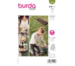 Strih Burda 5909 - Záhradnícka zástera, taška, záhradná podložka