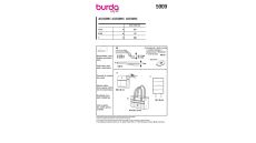 Strih Burda 5909 - Záhradnícka zástera, taška, záhradná podložka