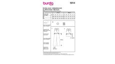 Strih Burda 5914 - Zavinovací overal, top