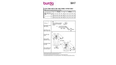Strih Burda 5917 - Naberané blúzkové šaty, blúzka