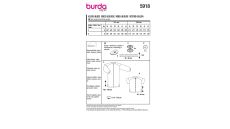 Strih Burda 5918 - Voľné košeľové šaty, košele