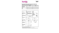 Strih Burda 5921 - Košeľové šaty, blúzka