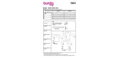 Strih Burda 5924 - Blúzka, tunika s opaskom