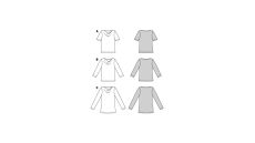 Strih Burda 5926 - Sako (4 varianty)