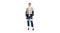 Strih Burda 5931 - Rovný kabát, sako, oversized