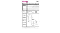 Strih Burda 5931 - Rovný kabát, sako, oversized