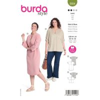 Strih Burda 5934 - Rovné empírové šaty, tunika