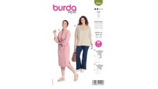 Strih Burda 5934 - Rovné empírové šaty, tunika