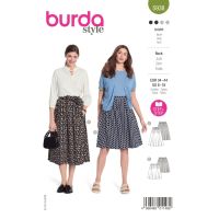 Strih Burda 5938 - Kolesová sukňa, rozšírená sukňa