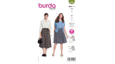 Strih Burda 5938 - Kolesová sukňa, rozšírená sukňa