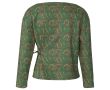 Strih Burda 5940 - Tričko so zaväzovaním na boku, mikina, sveter