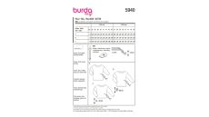 Strih Burda 5940 - Tričko so zaväzovaním na boku, mikina, sveter