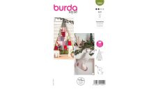 Strih Burda 5952 - Adventný kalendár "stromček", mikulášska pančucha