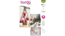 Strih Burda 5952 - Adventný kalendár "stromček", mikulášska pančucha