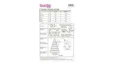 Strih Burda 5952 - Adventný kalendár "stromček", mikulášska pančucha