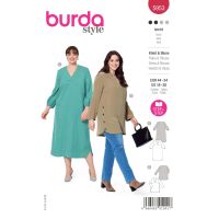 Strih Burda 5953 - Tunika, tunikové šaty