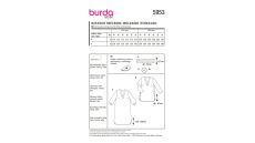 Strih Burda 5953 - Tunika, tunikové šaty