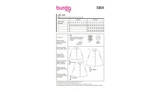 Strih Burda 5964 - Plášť, kabát, jesenný kabát