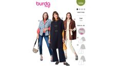 Strih Burda 5964 - Plášť, kabát, jesenný kabát