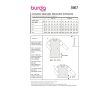 Strih Burda 5967 - Voľné tričkové šaty, tričko s dlhým rukávom