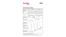 Strih Burda 5969 - Nohavice s gumou v páse