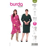 Strih Burda 5987 - Zvonové šaty, puzdrové šaty