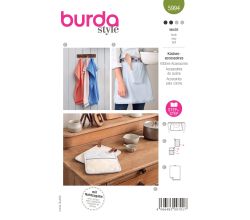 Strih Burda 5994 - Zástera, chňapka, utierka