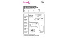 Strih Burda 5994 - Zástera, chňapka, utierka