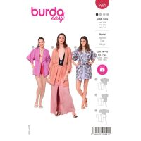 Strih Burda 5995 - Kimono s opaskom