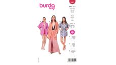 Strih Burda 5995 - Kimono s opaskom