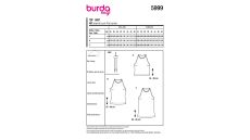 Strih Burda 5999 - Tielko, top bez rukávov