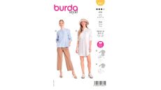 Strih Burda 6001 - Košeľa, dlhá košeľa