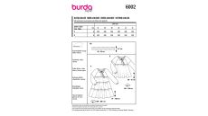 Strih Burda 6002 - Blúzkové šaty, blúzka