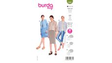 Strih Burda 6006 - Krátke otvorené sako