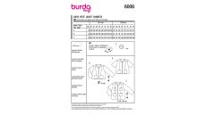 Strih Burda 6006 - Krátke otvorené sako