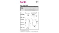 Strih Burda 6014 - Tunikové šaty s opaskom, tunika, ľanové šaty