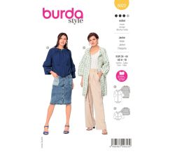 Strih Burda 6022 - Parka, balónový kabát