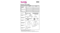 Strih Burda 6022 - Parka, balónový kabát