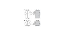 Strih Burda 6022 - Parka, balónový kabát