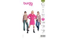Strih Burda 6024 - Košeľové sako, košeľový kabát