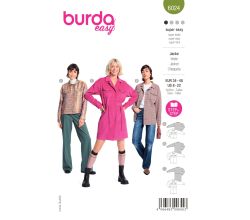 Strih Burda 6024 - Košeľové sako, košeľový kabát