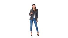 Strih Burda 6029 - Sako na zips, francúzske sako