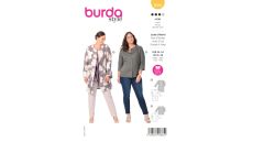 Strih Burda 6034 - Sako, kabát so zapínaním na patenty