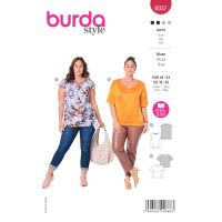 Strih Burda 6037 - Voľná blúzka