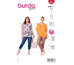 Strih Burda 6037 - Voľná blúzka