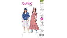 Strih Burda 6040 - Maxi šaty, tunika